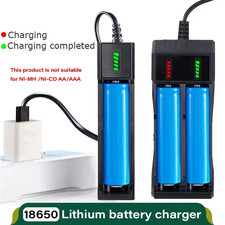 18650 Battery Charger USB 1/2/4 Slot Li-ion 3.7V Rechargeable