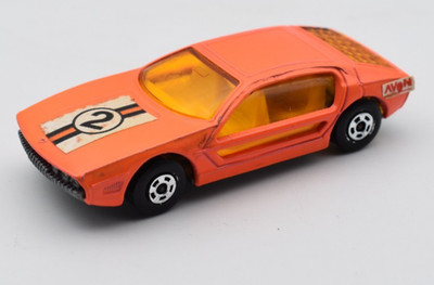 Matchbox Superfast MB20 Lamborghini Marzal orange mit Label AVON. England Lesney