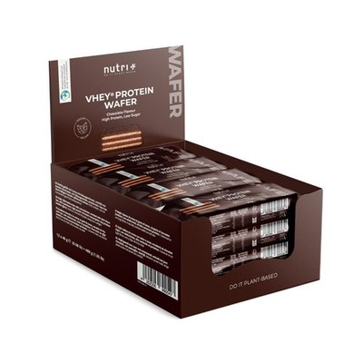 VHEY  Protein Wafer Bar - Waffel Riegel Schoko - 12 vegane Proteinriegel 480 g
