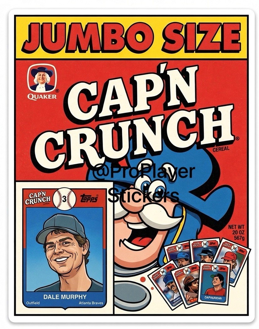 ⚾️ Dale Murphy “Cap'n Crunch” Sticker ⚾️