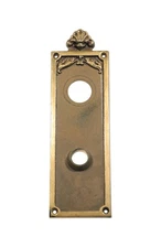 10.125 in. Reclaimed Plaza Hotel Cast Brass Door Plate