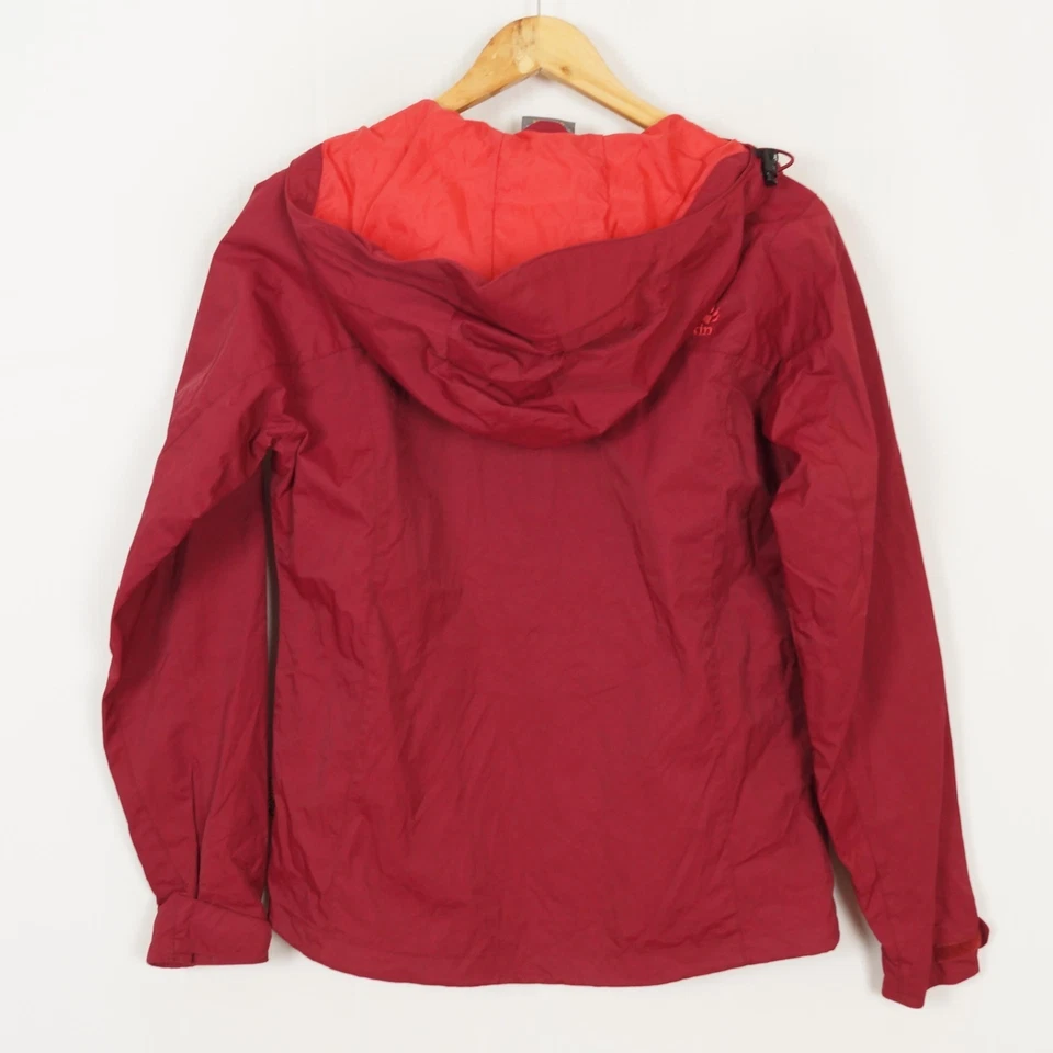 Chaqueta para mujer JACK WOLFSKIN STORMLOCK talla S roja poliamida con capucha cremallera completa Foto 2 de 4