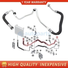 17227636880 Engine Oil Cooler Hose Pipe Outlet For BMW F02 F07 F10 F12 535i 640i