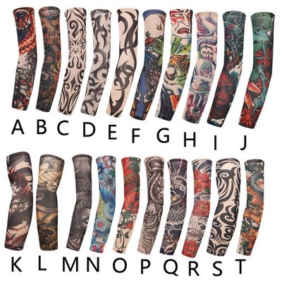 Cooling Arm Sleeves Tattoo Cover up Sports for Walking Basketball Tennis