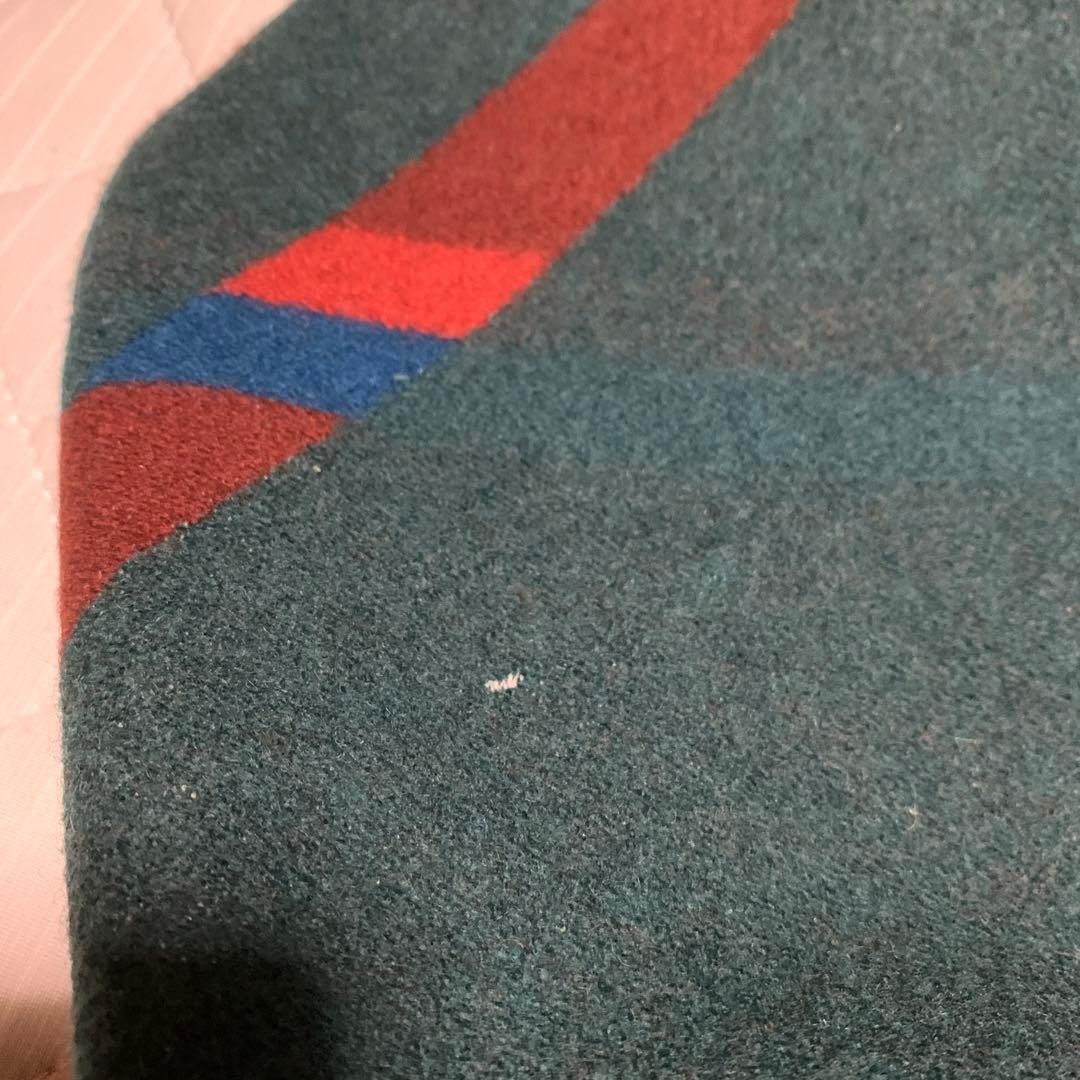 Pendleton USA Wool Rug Pattern Green Jacket L wit… - image 5