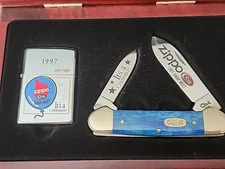 Read Descrip- 1997 Zippo/Case International Swap Meet Lighter/Knife Set- 467/500