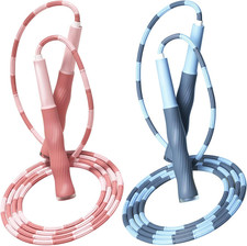 Beaded Jump Rope for Kids,Tangle-Free Segmented Kids Jump Rope with Soft Anti-sl