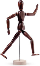 Falling in Art 12Inch Drawing Mannequin, Wooden Human Model for Art Creation, Br