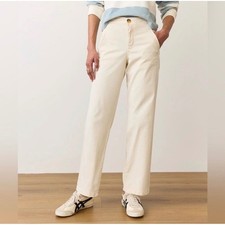 NWT Marine Layer Saturday Pants Sz Small in Papyrus Beige Straight Leg Trousers