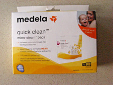 MEDELA QUICK CLEAN STERILIZING MICRO STEAM MICROWAVE BAGS x5