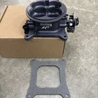 New HOLLEY UNIVERSAL 4BBL 1000CFM 4150 FLANGE THROTTLE BODY, HARD GREY*