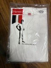 NOS Vtg Hanes Cotton Union Suit Ribbed Knit Light Weight Sz 42 Trunk 68