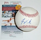 METS Freddy Peralta signed baseball JSA COA AUTO Autographed New York