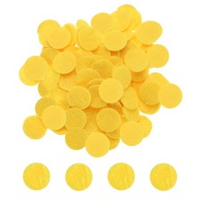 500pcs Round Felt Circles 20mm 3/4" Craft Felt Non-Woven Fabric Pad Yellow