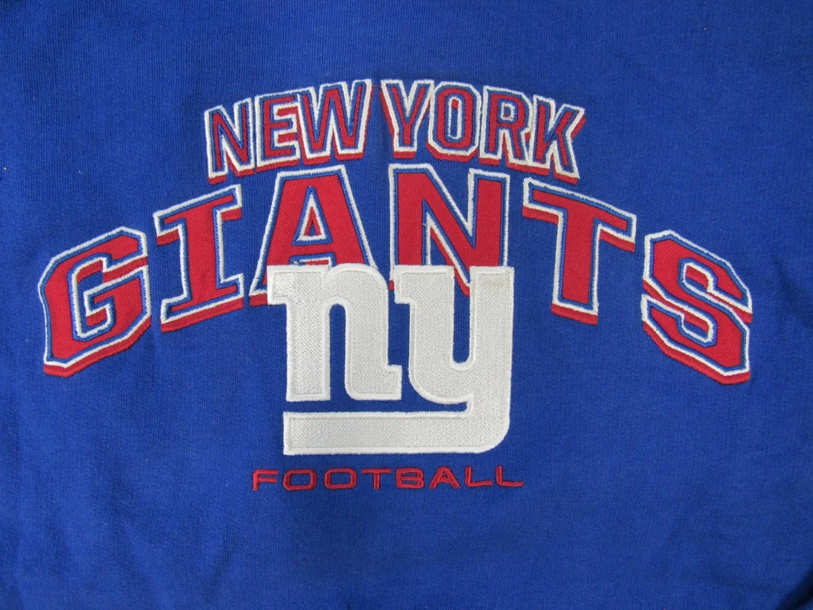 VETEMENTS Felpa con cappuccio blu New York Giants Football Youth taglia M Medium (10 12) 38€
