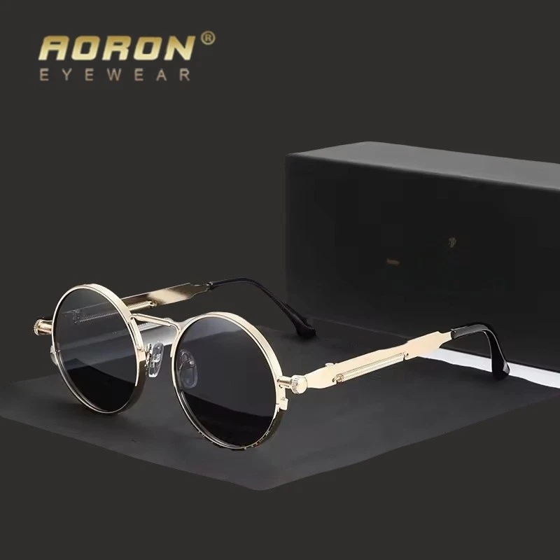 Gafas de sol retro HD polarizadas para conducir para hombres Gafas Steampunk UV400 Gafas cuadradas Foto 4 de 4
