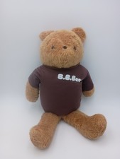 Vintage 1976 Basic Brown Bear Large Teddy Bear Plush Toy with Tag, 24-Inch