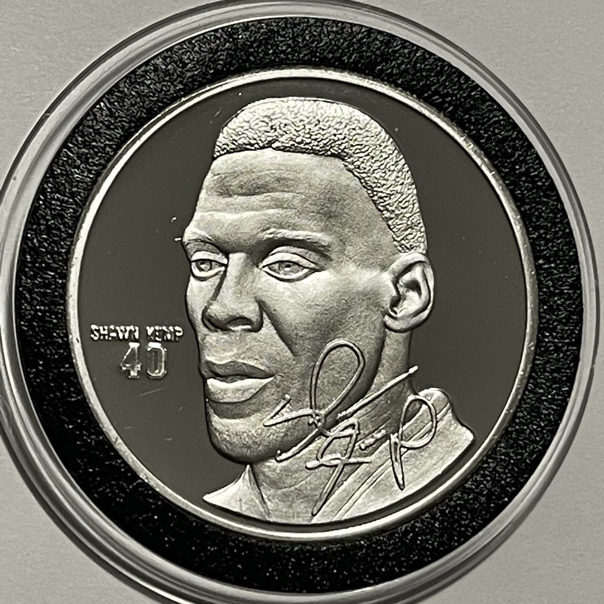 Shawn Kemp Seattle SuperSonics NBA Coin 1 Troy Oz .999 Fine Silver