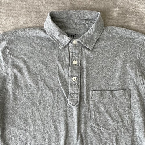 Hartford Alternative Classics Polo Shirt Men Small Gray Pocket Short Sleeve NWOT - Picture 3 of 12