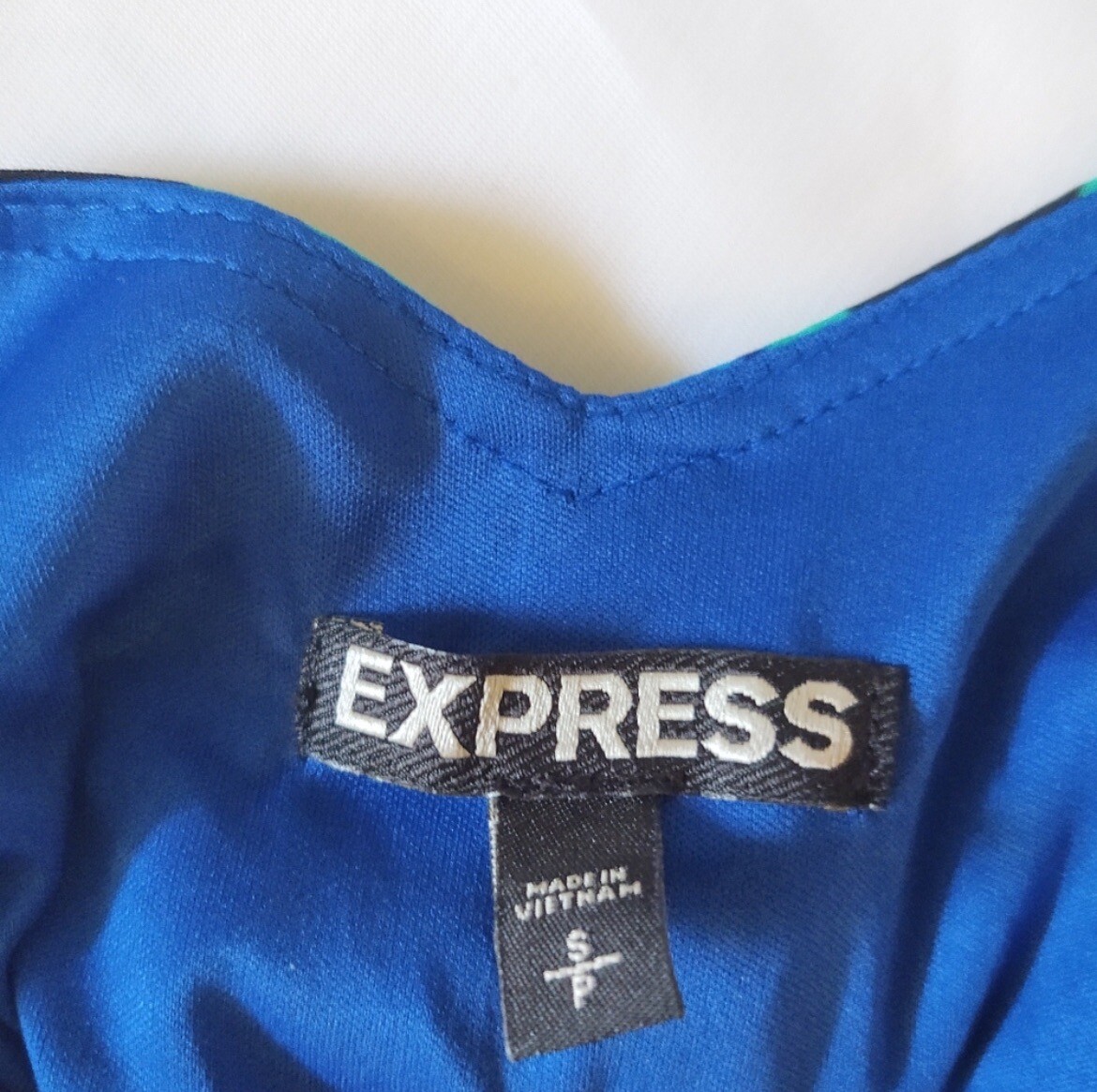 Express sleevess spaghetti strap pattern dress - image 6
