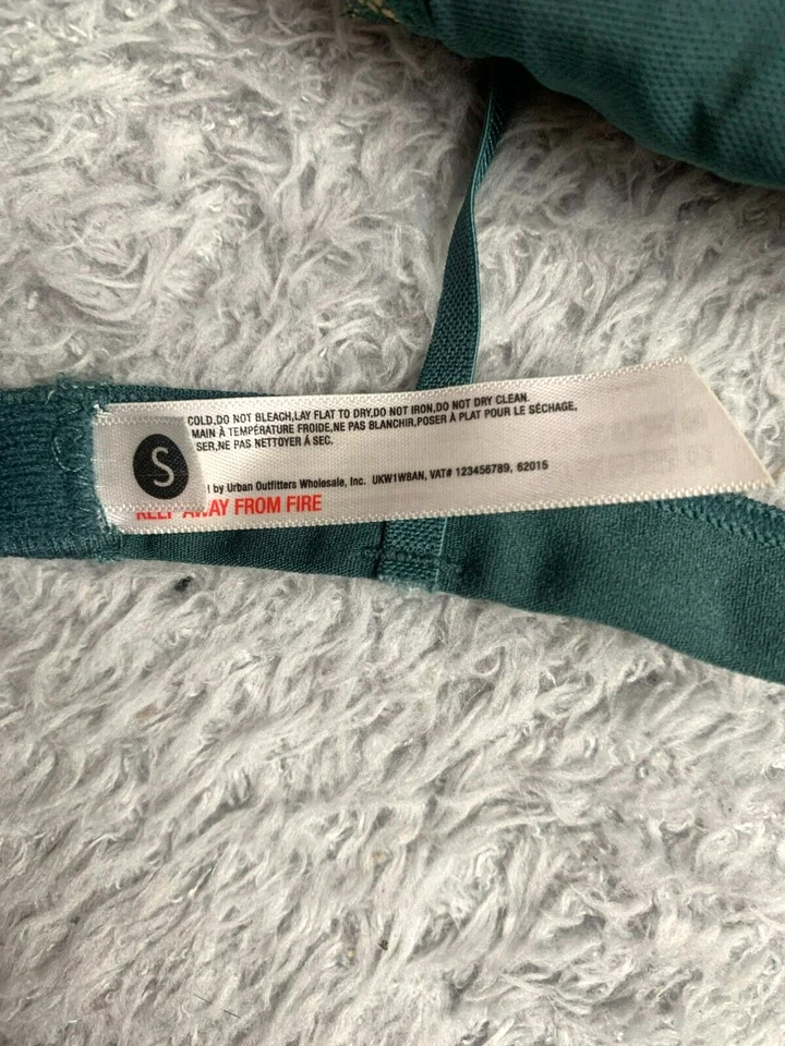 Sutiã Urban Outfitters Feminino Pequeno Verde Dourado Floral Acabamento de Renda Bralette Feminino - Imagem 2 de 4