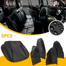 For 2009-2015 Honda Pilot 4X Door Panel+ 1X Console Lid Armrest Cover Leather US