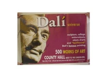 Salvador Dali Poster Universe London Exhibition Promo