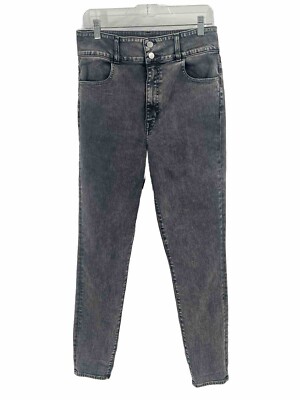 J Brand x Hosk Elsa Saturday Jean Gray High Rise Straight Leg Button Fly Sz 31