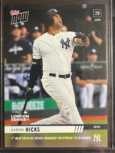 2019 Topps Now 449 Aaron Hicks