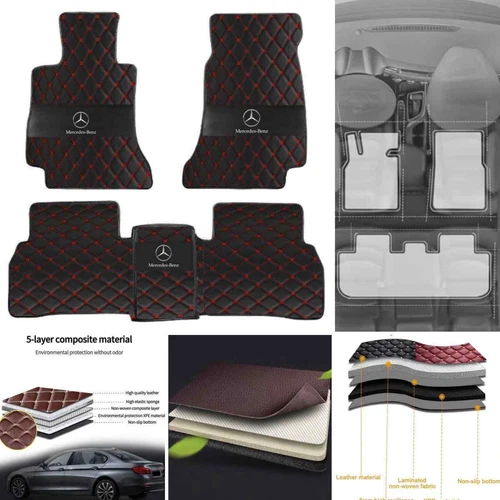 For Mercedes-Benz 1995-2025 All Models Custom Car Floor Mats Carpets Waterproof - Bild 33 von 42