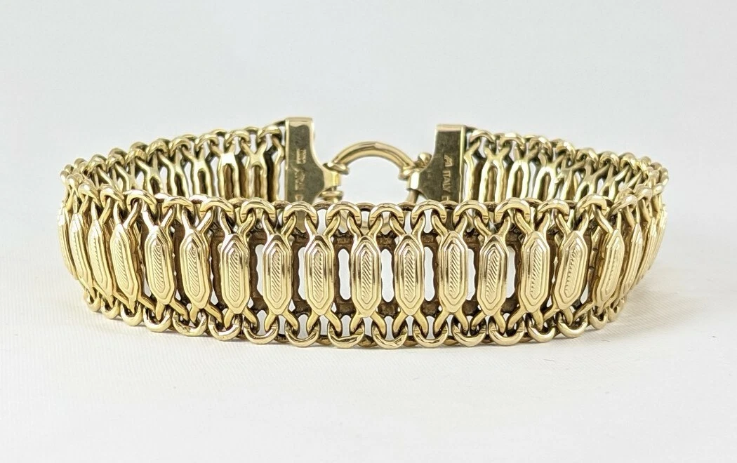 Rockstar Bracelet 18k Two Tone Italian Gold – SouthMiamiJewelers