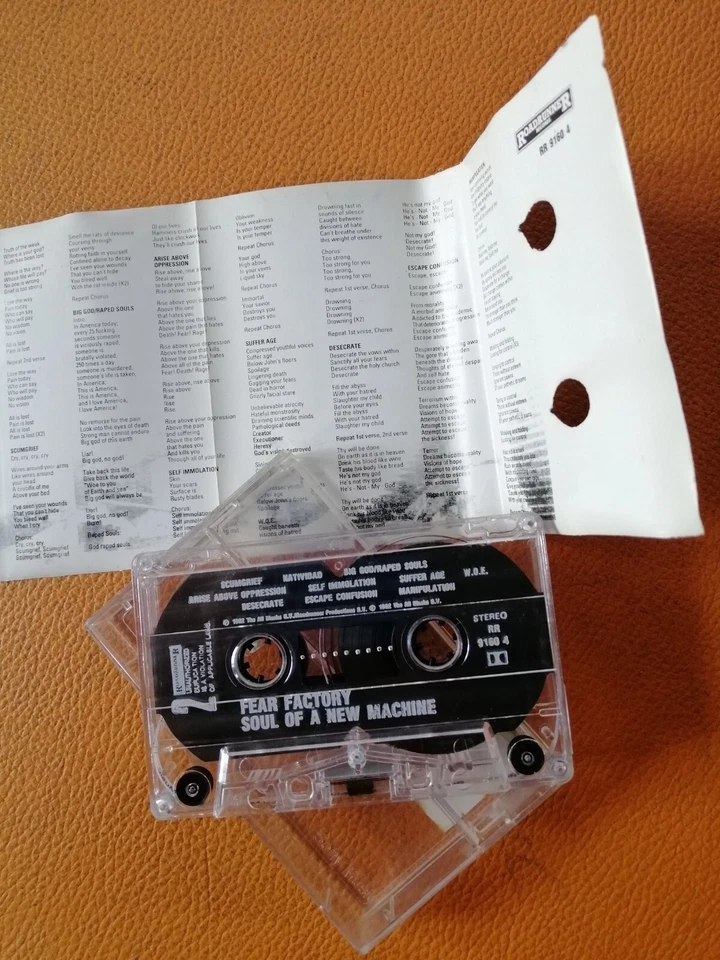FEAR FACTORY [ SOUL OF A NEW MACHINE ] ORIGINAL CASSETTE THAILAND EDITION - Image 2 of 2