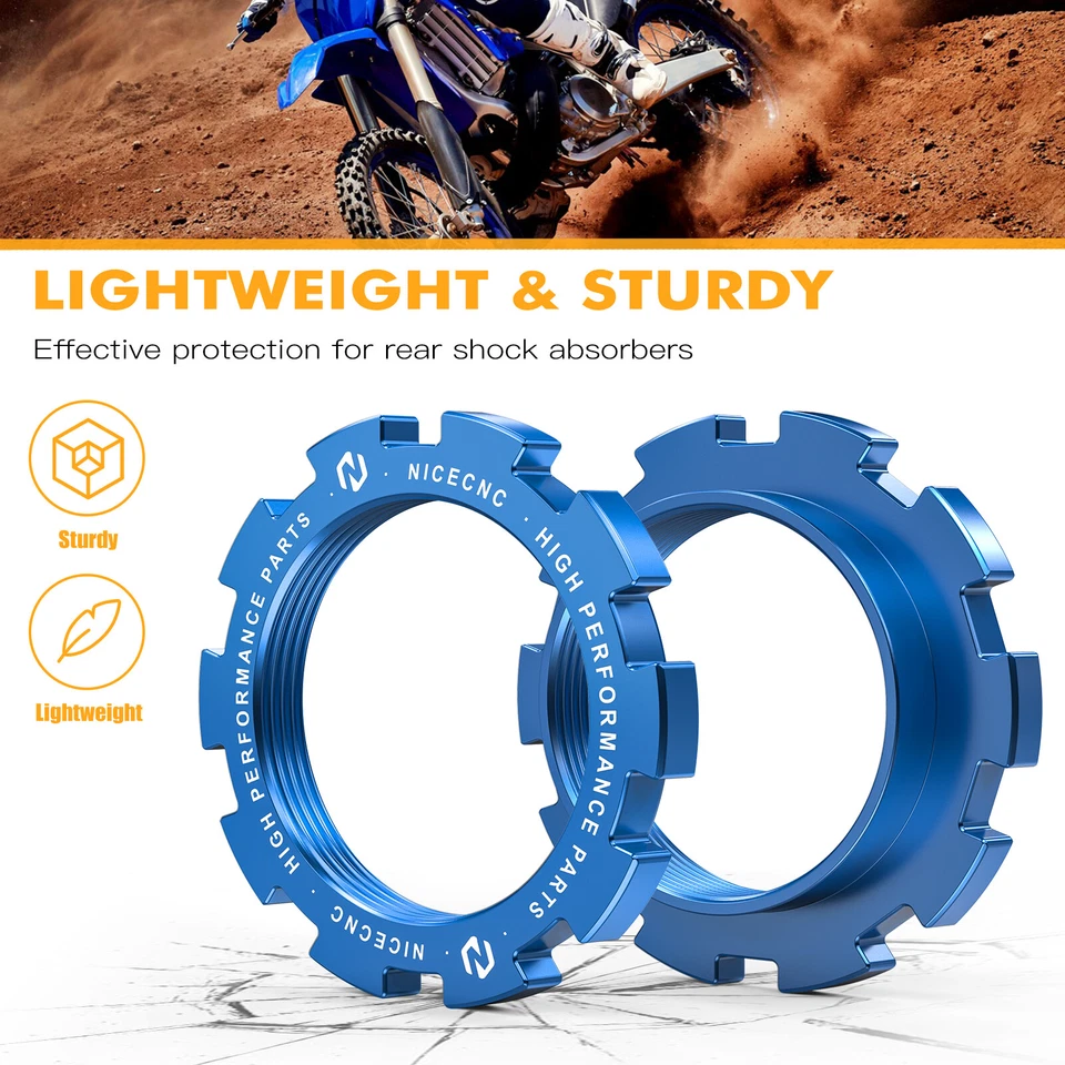 Kit de asiento y guía de resorte de amortiguador trasero para Yamaha YZ125 YZ250 WR250F WR450F WR426F Foto 2 de 4