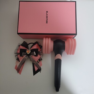 BLACKPINK OFFICIAL LIGHT STICK VER.2 + Black Pink Ribbon Custom | eBay