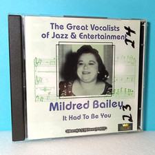Mildred Bailey It Had To Be You 2 CD set History import Great Vocalists of Jazz