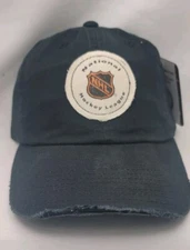 NHL Original Six Stitched Patch Distressed Black Hat