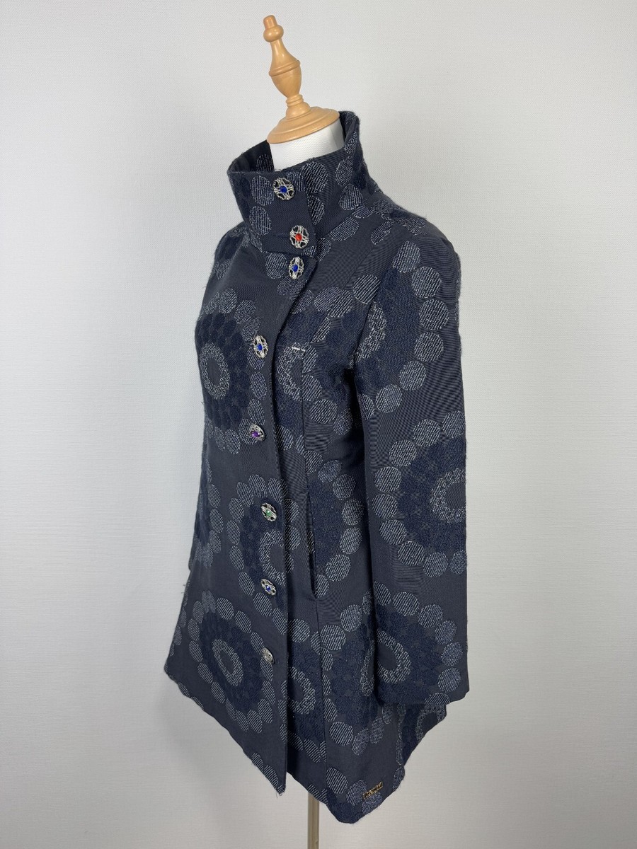 Desigual　　　デシグアル　　ネイビー　　　刺しゅう入りモッズコー s-l1200.jpg