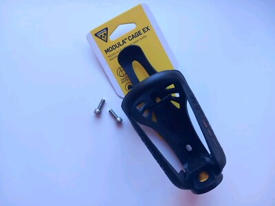 TOPEAK SCHWARZ MODULA EX KÄFIG RAHMEN WASSERFLASCHENHALTER MTB FAHRRAD + M5 SCHRAUBEN NEU