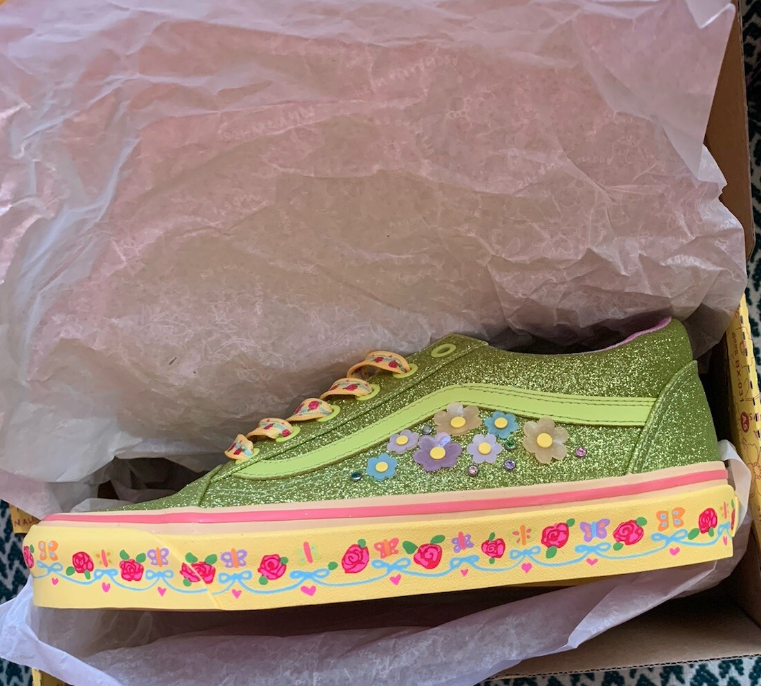 Vans x Susan Alexandra Old Skool 36 DX Green Glitter