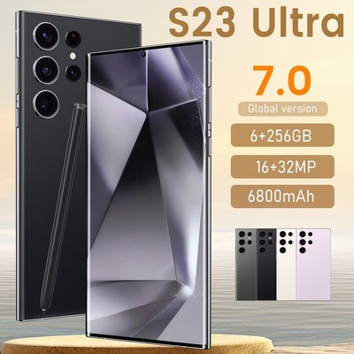 S23 Ultra 5G Smartphone 6+256GB Factory Unlocked Android14 Dual SIM Mobile Phone