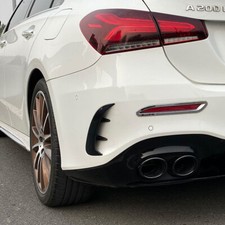 ? AERO FLAPS HINTEN F&Uuml;R MERCEDES-BENZ W177 A-KLASSE AMG OPTIK SCHWARZ NEU