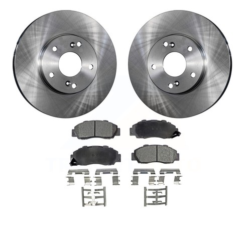 Front Rotors & Ceramic Brake Pads Kit For 19982002 Honda Accord V6 3