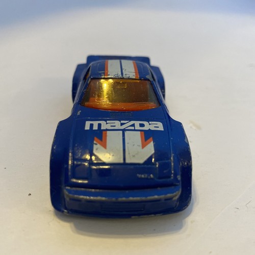 Matchbox Mazda RX7 1982 blau IMSA Rennwagen 1/56 Made in Macau - lose - Bild 3 von 8