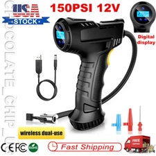 Wireless Handheld Tire Inflator Portable Electric Car Air Pump Compressor 150PSI