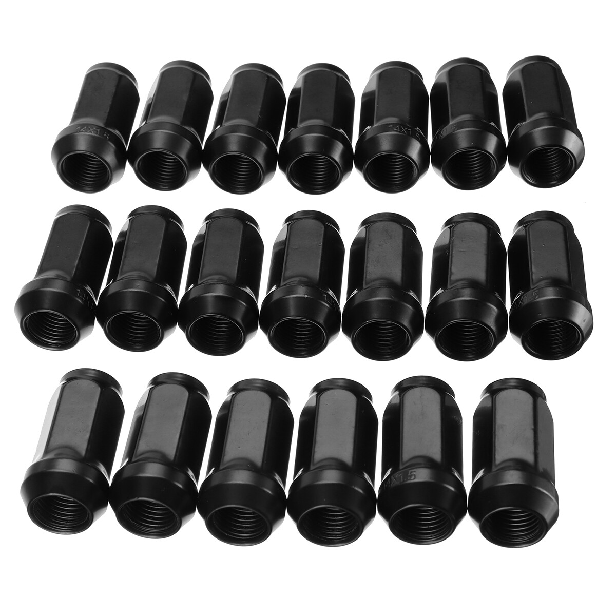 Set of 20 x M14 x 1.5, 19mm Hex Alloy Wheel Nuts (Silver