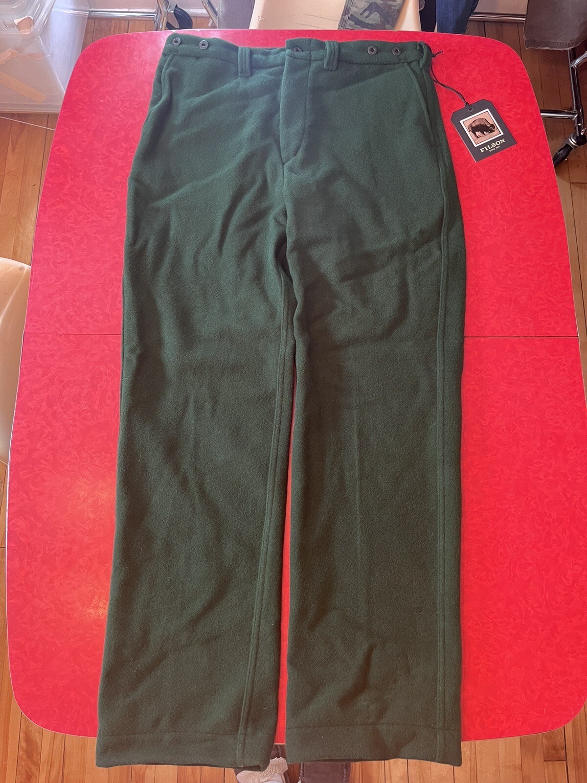 Filson Mackinaw Wool Pants Dark Spruce NWT 38x34 Gem