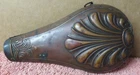 Civil War Era Antique Vintage Powder Flask Flintlock Muzzle Loader