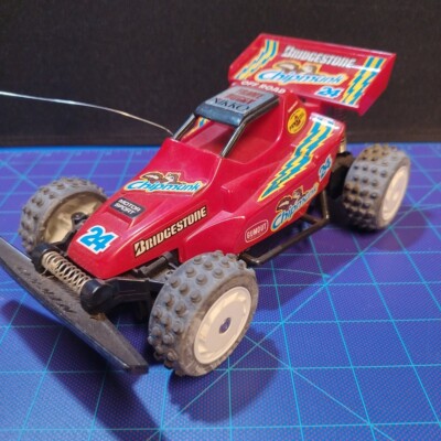  Nikko 1/16 Turbo Frame Chipmunk Buggy 1986  RC Car Red #24 No Remote Control 