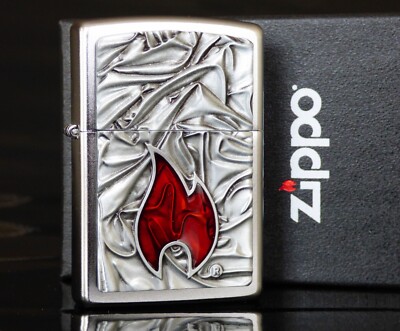 Zippo Lighter   Soft Zippo Flame Emblem   2005095   Neu New   A130