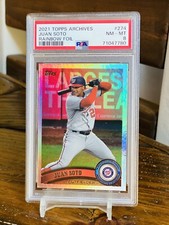 Juan Soto Rainbow Foil /150 2011 Logo PSA 8 Parallel 2021 Archives LOW POP